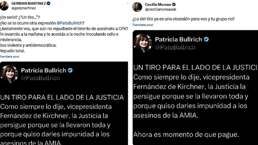 Tuits Patricia Bullrich La Cámpora 20230919