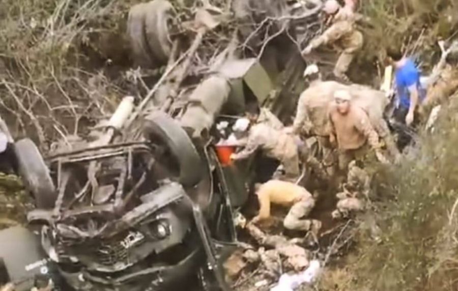 accidente fatal cayó un camión del ejército