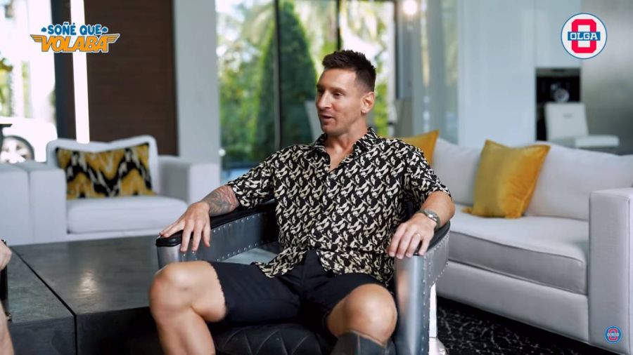 el lujoso living de Leo Messi en su casa de Miami 