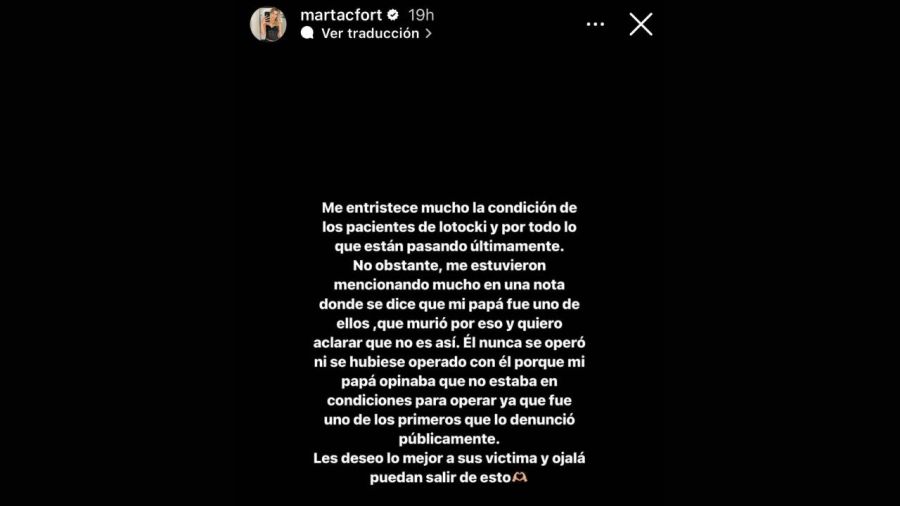 Marta Fort a través de Instagram 