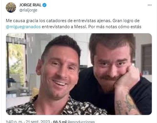 El tweet de Jorge Rial