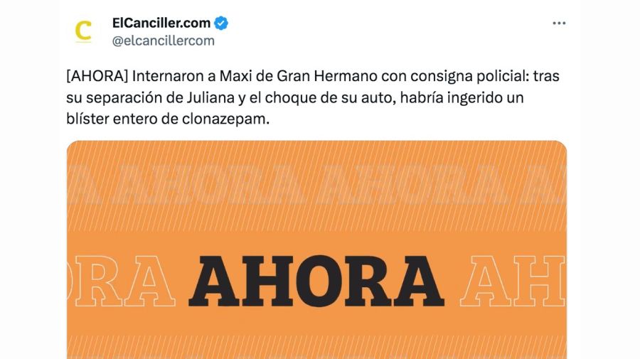 Internaron a Maxi Guidici, ex Gran Hermano, de urgencia y con consigna policial: qué pasó