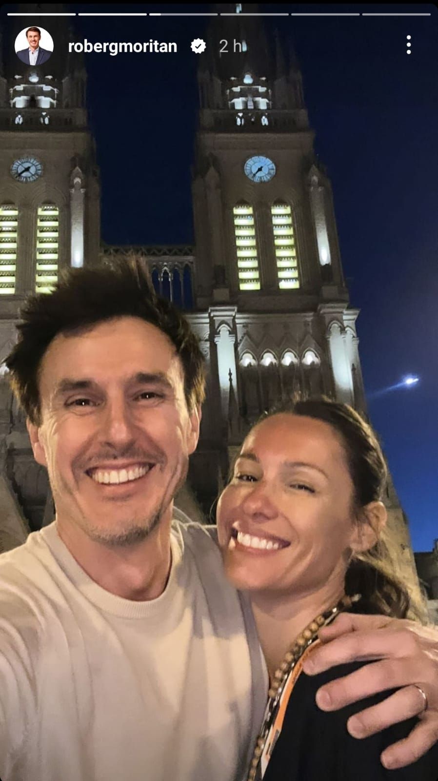 Pampita y su familia en Luján 