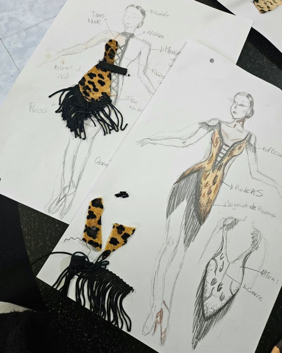 Anabel Sánchez sorprendió a sus seguidores con el paso a paso del vestido que diseño para su gala del Bailando 2023