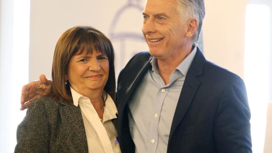 Patricia Bullrich y Mauricio Macri en el marco del Segundo Encuentro del Grupo Libertad y Democracia.