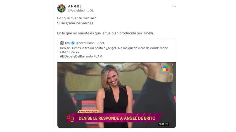 Ángel de Brito vs Denise Dumas