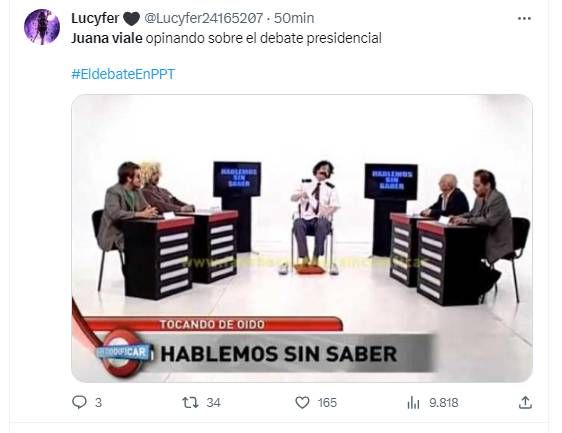 El furcio que hizo viral a Juana Viale tras el segundo debate presidencial 