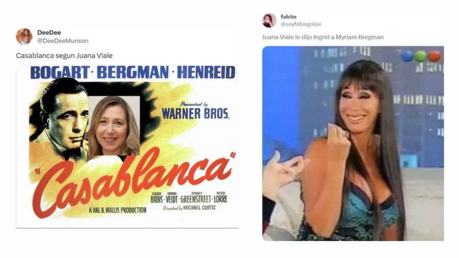 Los memes para Juana Viale sobre el error que cometió respecto a Myriam Bregman