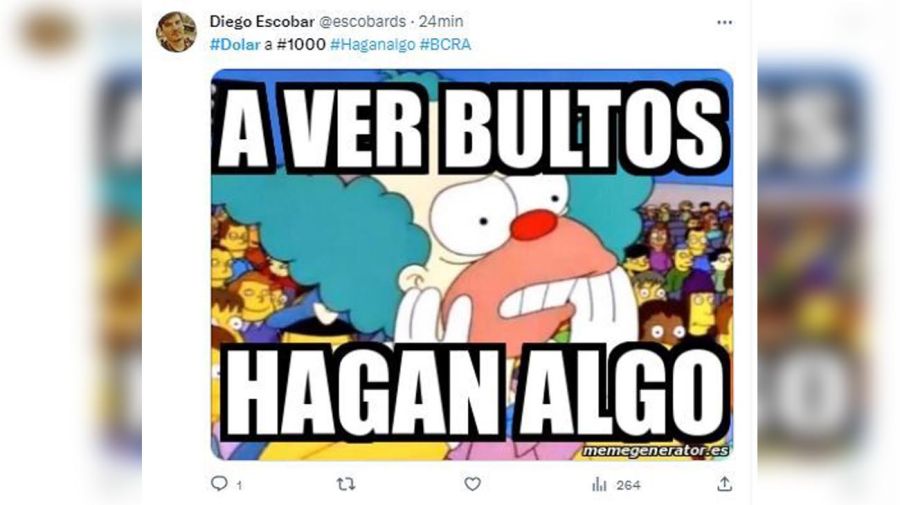 Memes dólar mil pesos