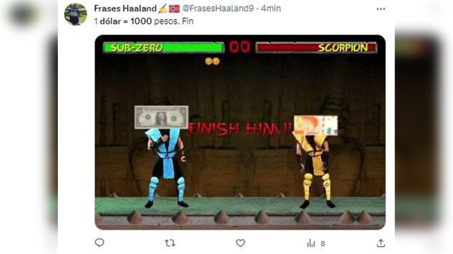 Memes dólar mil pesos