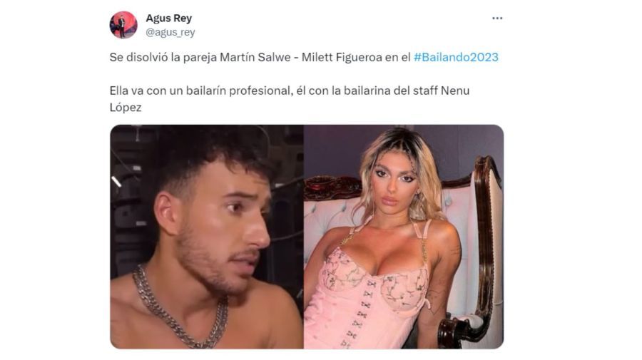 Milett Figueroa y Martín Salwe no serán más pareja en el Bailando 2023