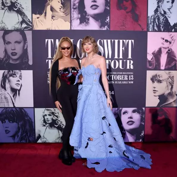 Los looks de Taylor Swift y Beyoncé en la premiere de The Eras Tour