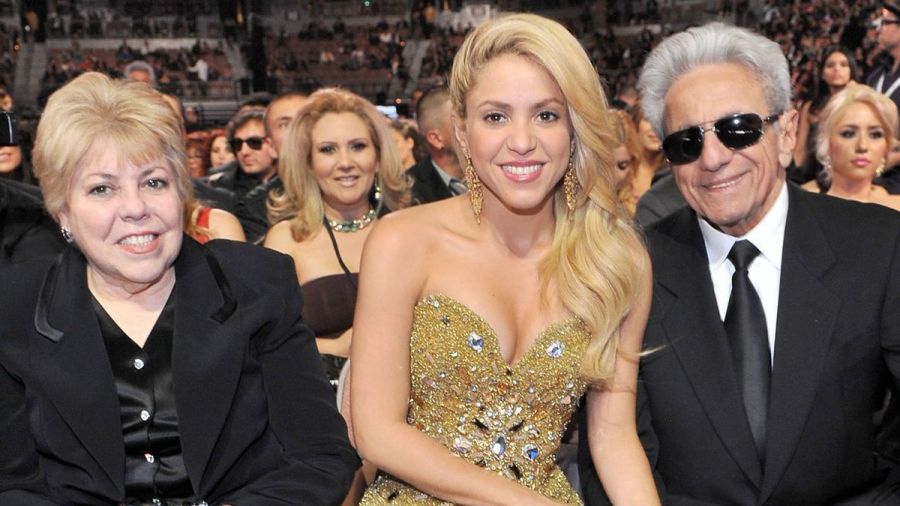 Shakira y sus padres 