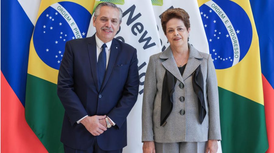 Alberto Fernández se reunió con Dilma Rouseff.