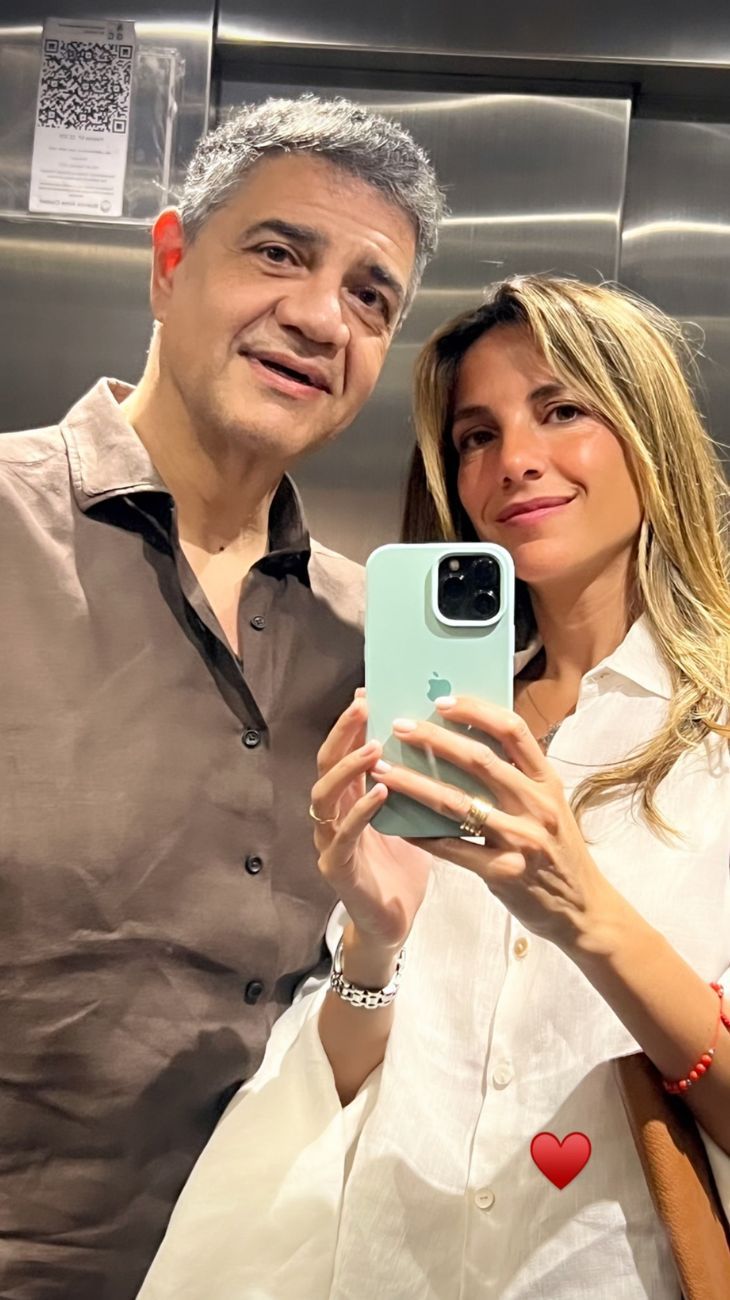 María Belén Ludueña y Jorge Macri