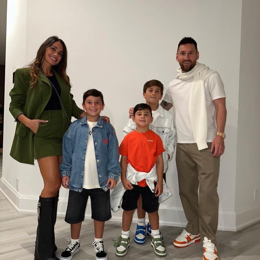 La salida en familia de Antonela Roccuzzo y Lionel Messi a un recital de Ed Sheeran