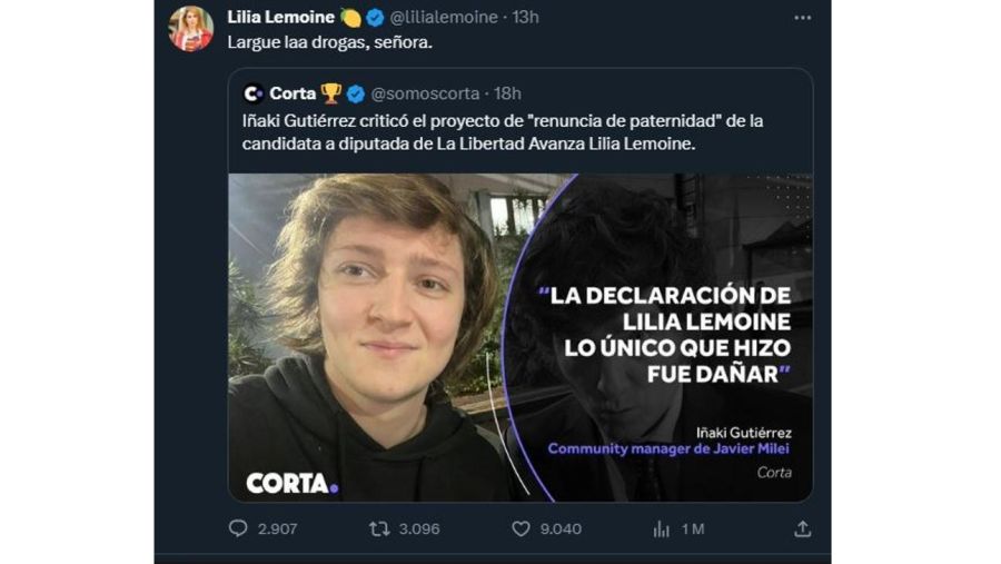 Lilia Lemoine contra Iñaki Gutierrez