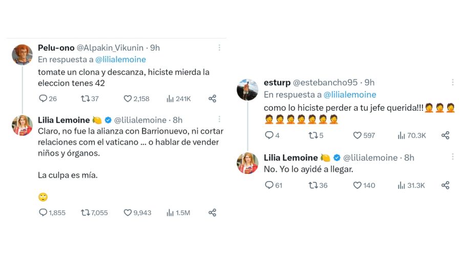 Los tweets de Lilia Lemoine