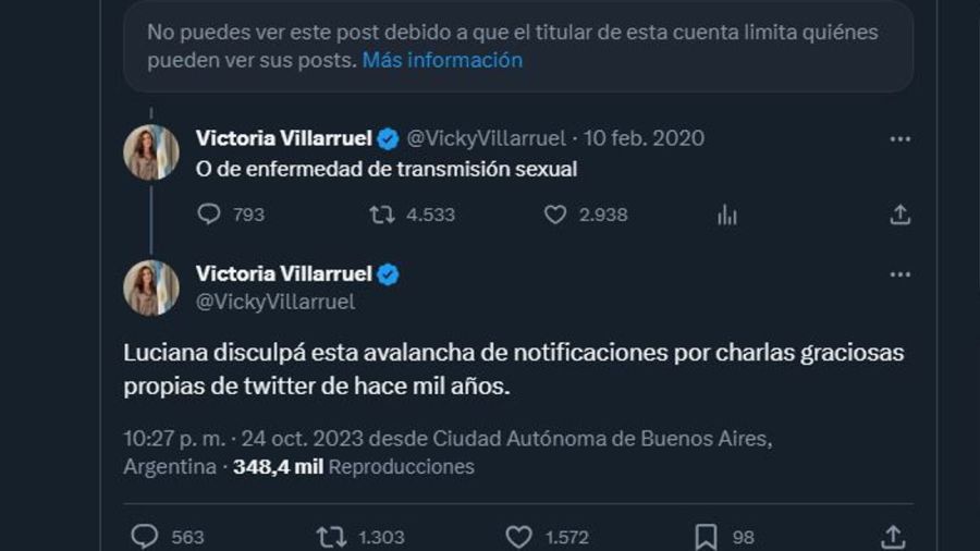 Victoria Villaruel contra BTS