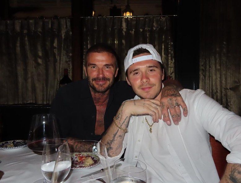 Lionel Messi y Antonela Roccuzzo con los Beckham