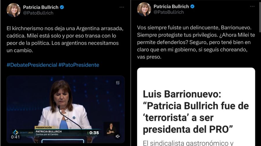 Tweets de Bullrich