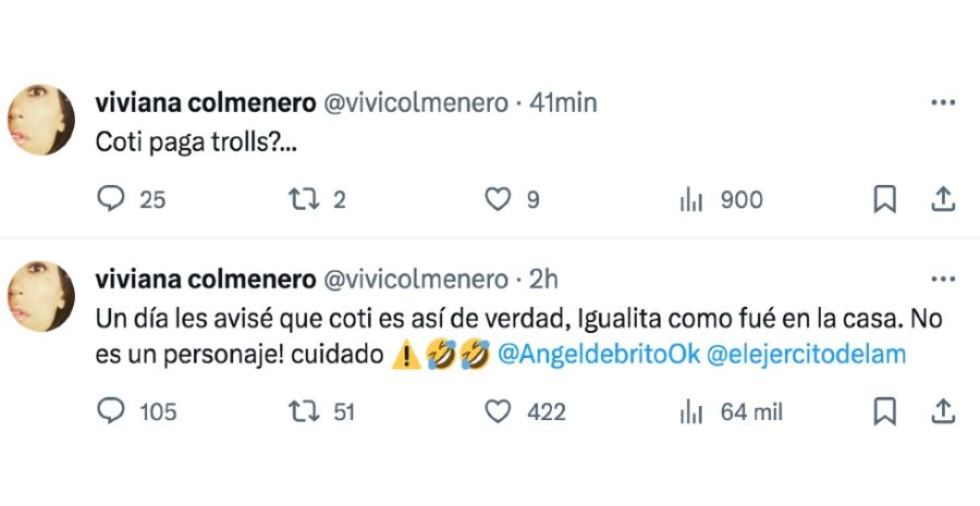 La cruda opinión de Viviana Colmenero sobre Coti Romero tras el conflicto que generó en el Bailando 2023: 