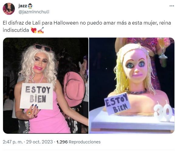 El disfraz de Lali Espósito para Halloween que fue furor en las redes sociales