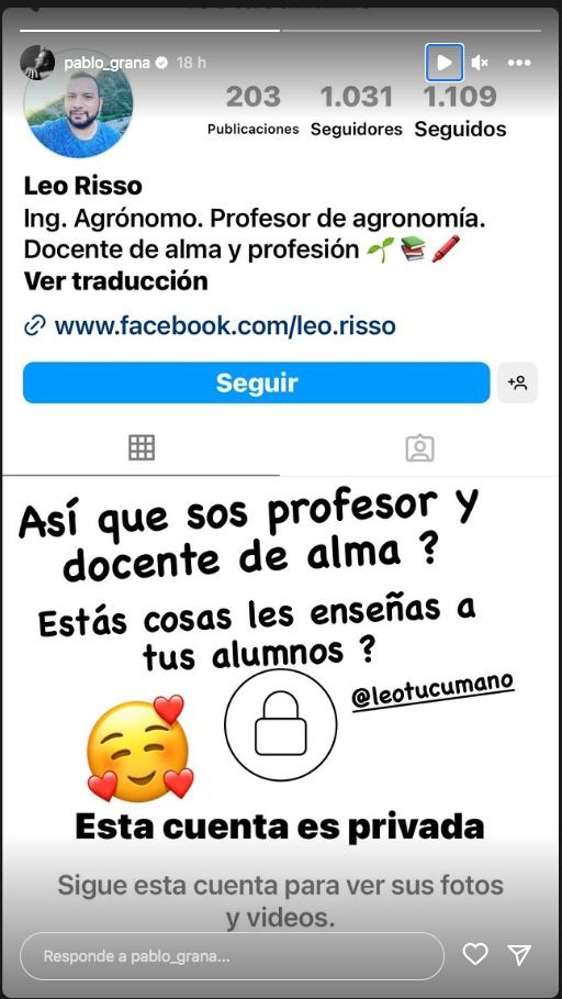 La grave denuncia de Pablo Granados a un usuario por un polémico comentario a su novia en sus redes sociales
