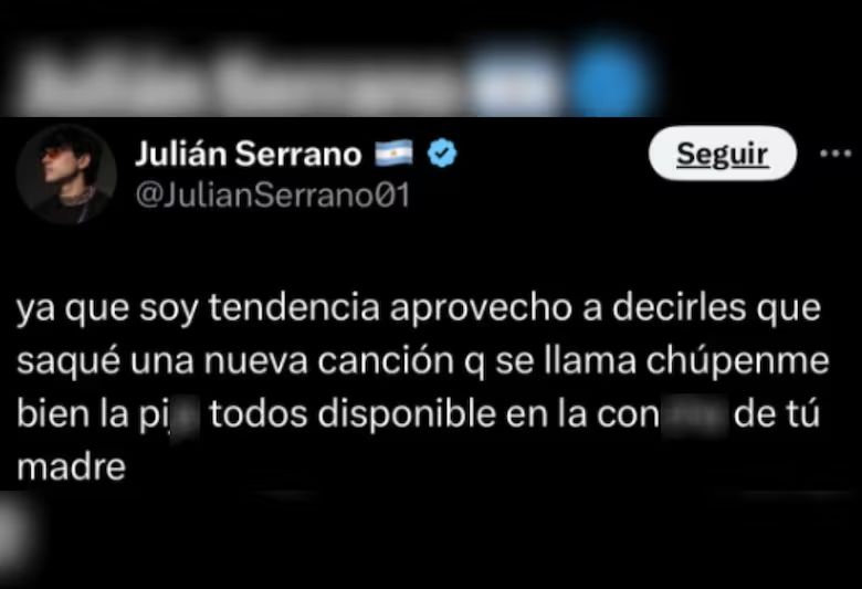 La reacción de Julián Serrano al ser tendencia tras el compromiso de Oriana Sabatini con Paulo Dybala