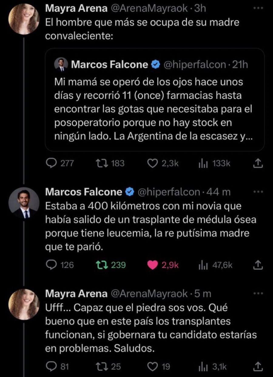Mayra Arena en Twitter