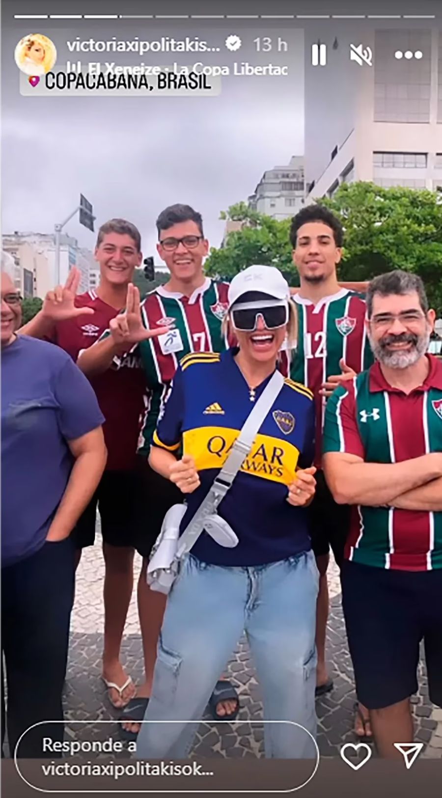 La felicidad de Vicky Xipolitakis por viajar a Río de Janeiro a la final de la Copa Libertadores 