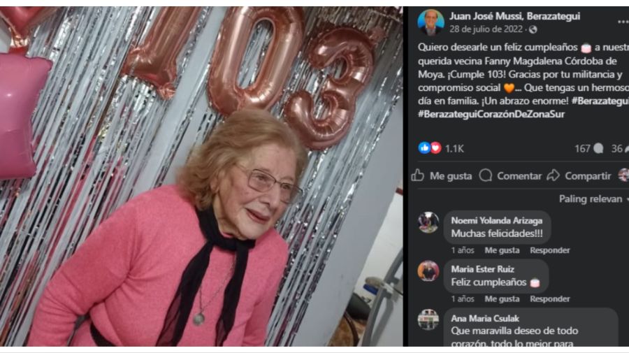 Electora de 104 años