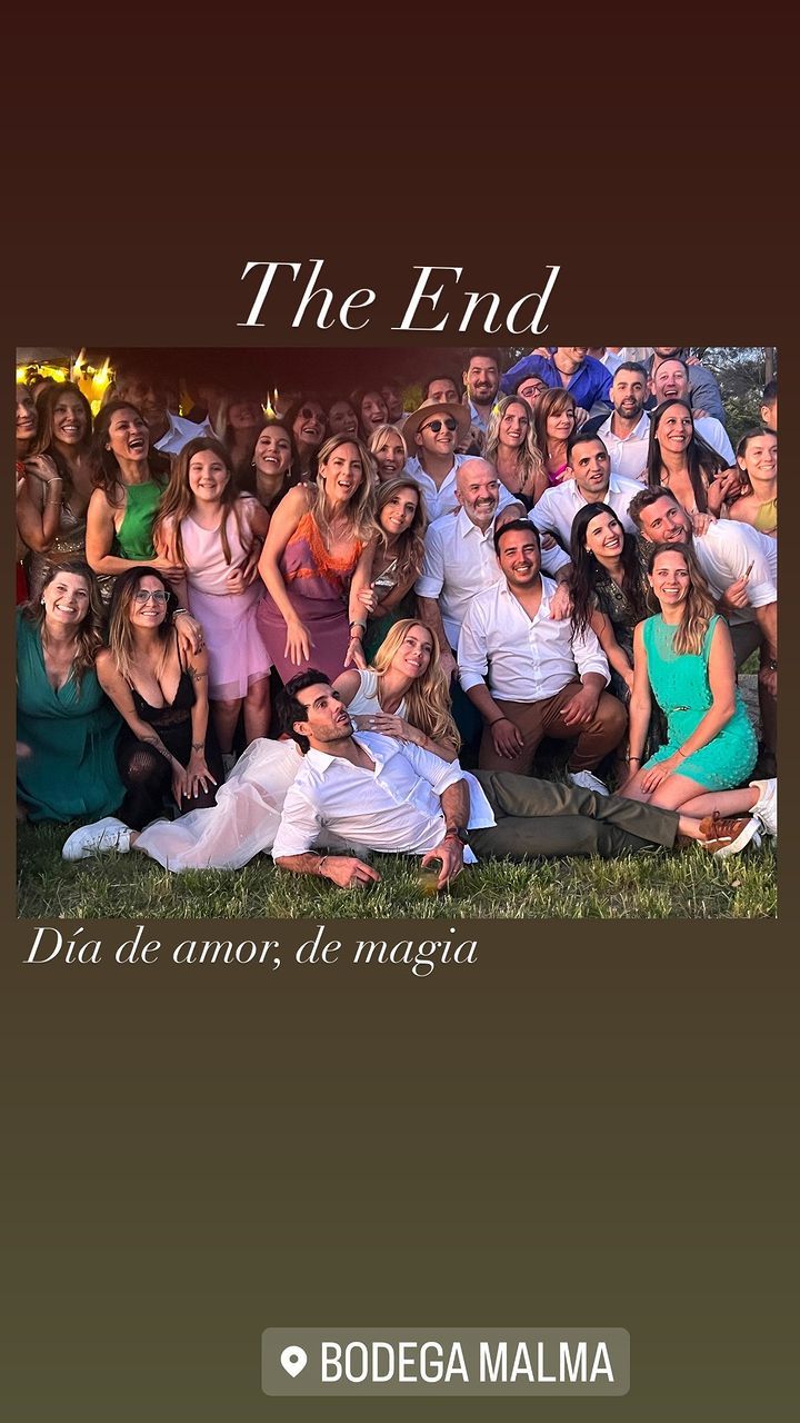 Salió a la luz la foto final del casamiento de Nicole Neumann y Manu Urcera en Neuquén