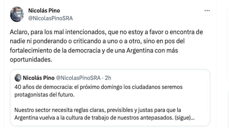 Nicolás Pino Tweet 20231117