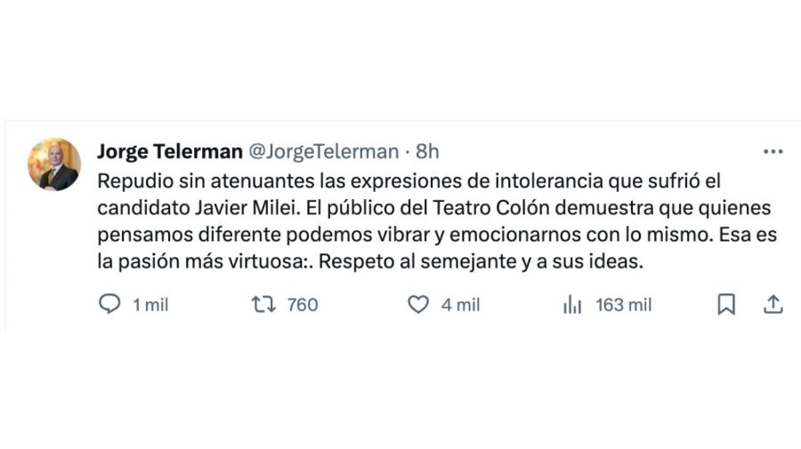 Jorge Telerman repudió 