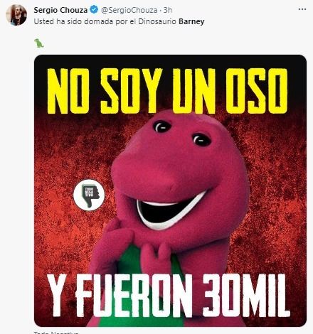 Victoria Villarruel se equivocó al decir que Barney era un oso y las redes sociales no la perdonaron