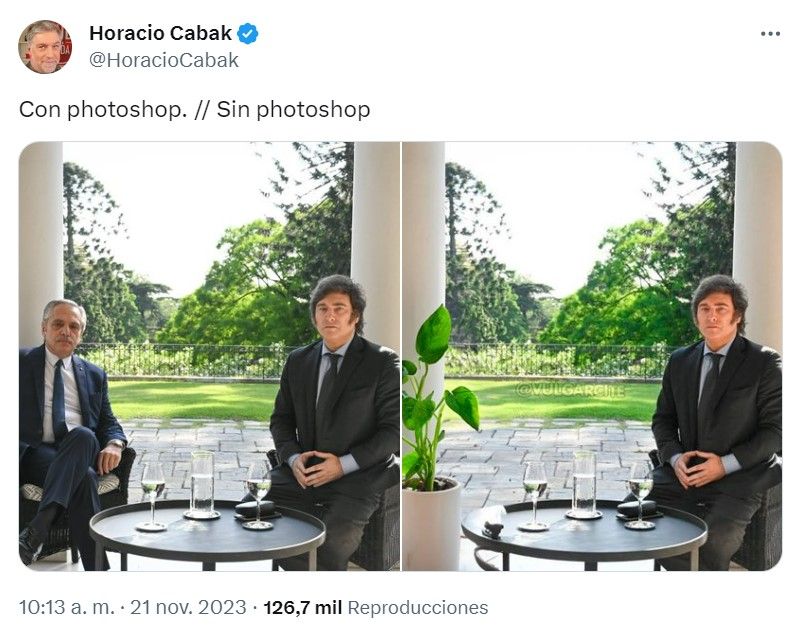 Horacio Cabak contra Alberto Fernández