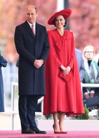 Kate Middleton en rojo