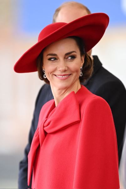 Kate Middleton en rojo