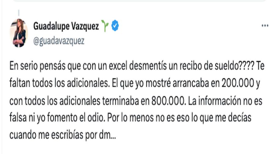 Guadalupe Vazquez Tweet 20231123