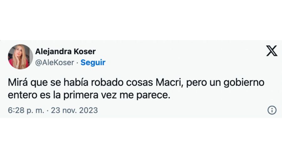 Mauricio Macri le 