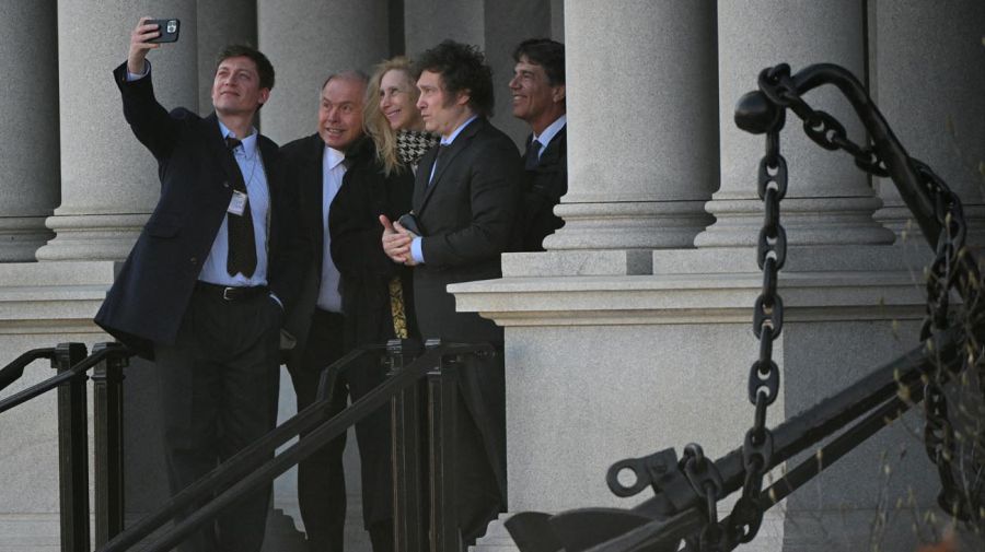 Javier Milei y su equipo dejan la Casa Blanca en Washington