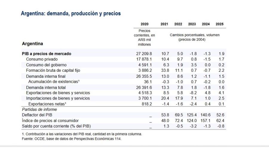 PERSPECTIVAS ECONOMICAS PARA ARGENTINA 2024