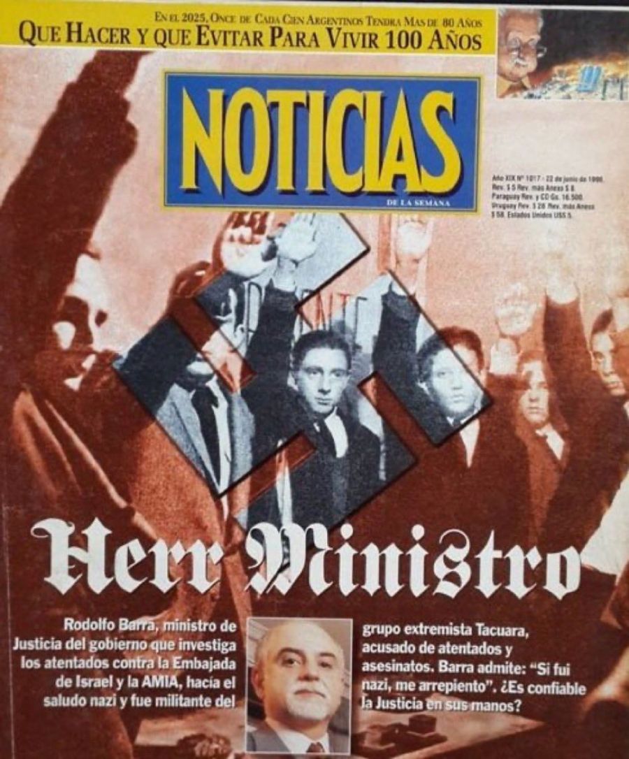Revista Noticias tapa exministro Rodolfo Barra 20231201