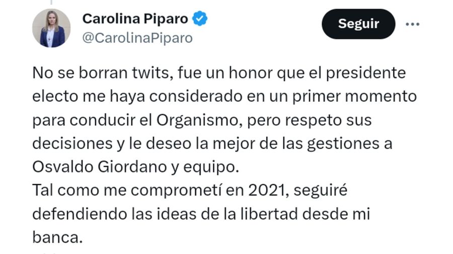 Tweet de Píparo