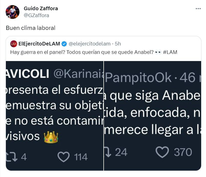 Guido Záffora contra Pampito y Karina Iavícoli
