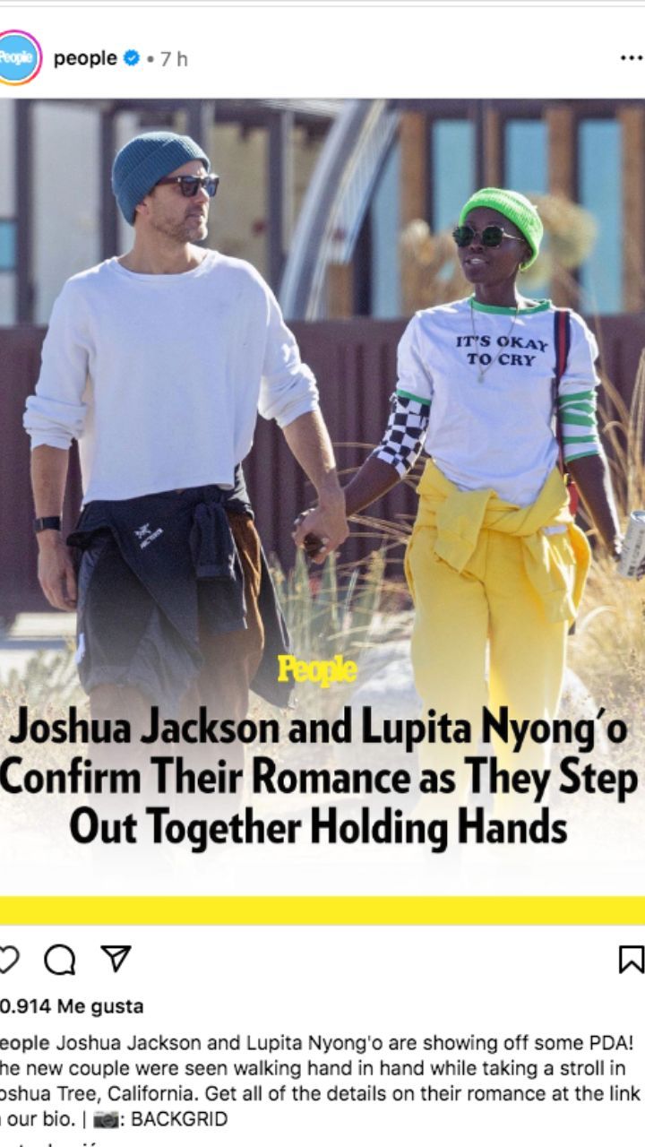 Joshua Jackson y Lupita Nyong'o