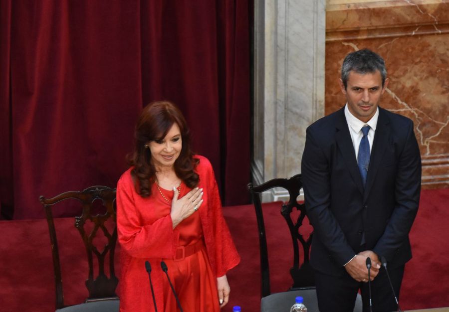 Cristina Kirchner en la asunción de Javier Milei