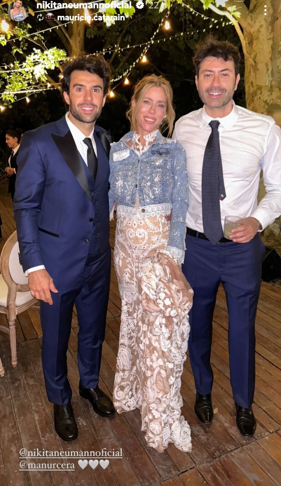 El increíble vestido de bodas de Nicole Neumann, una colaboración entre Laurencio Adot y el brasileño Thiago Pinheiro