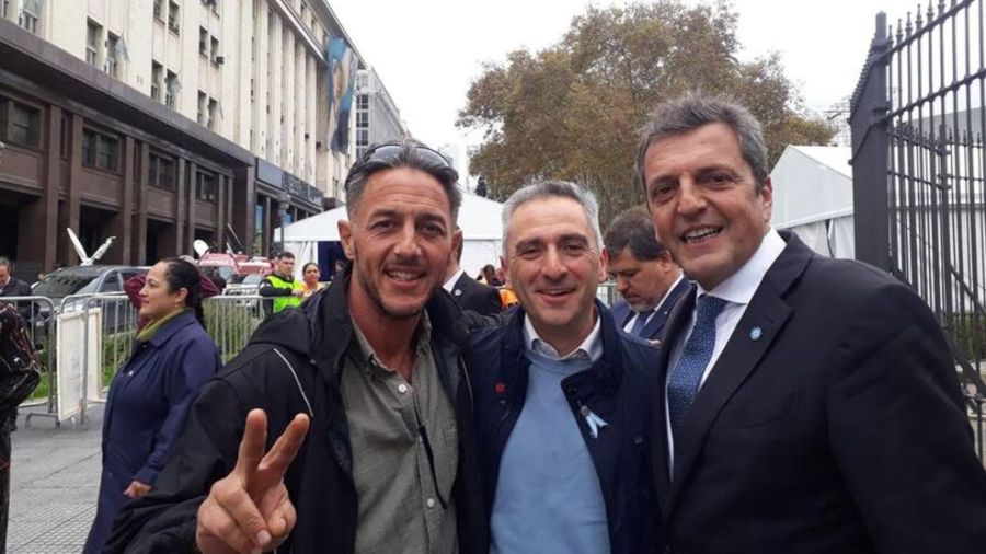 Mercanzini con Larroque y Massa